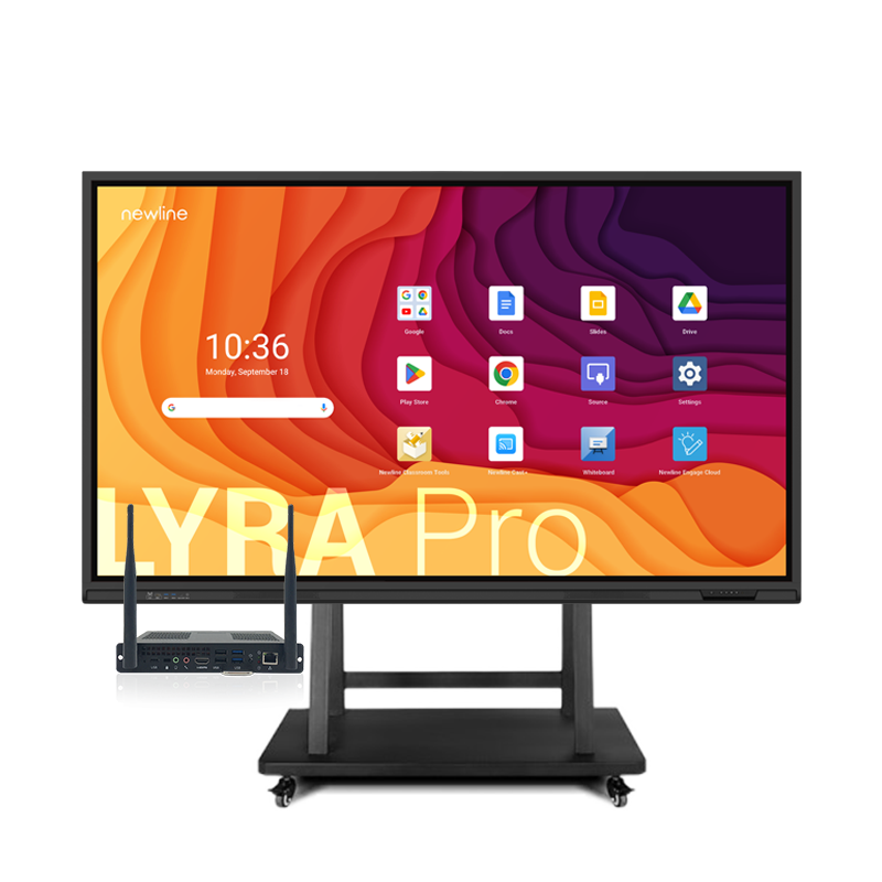 Інтерактивна панель Newline Lyra Pro 75" (TT-7523QA), комп. модуль OPS (i5-1240P/8/256/W11Pro) (WB5C820W), мобільний стенд